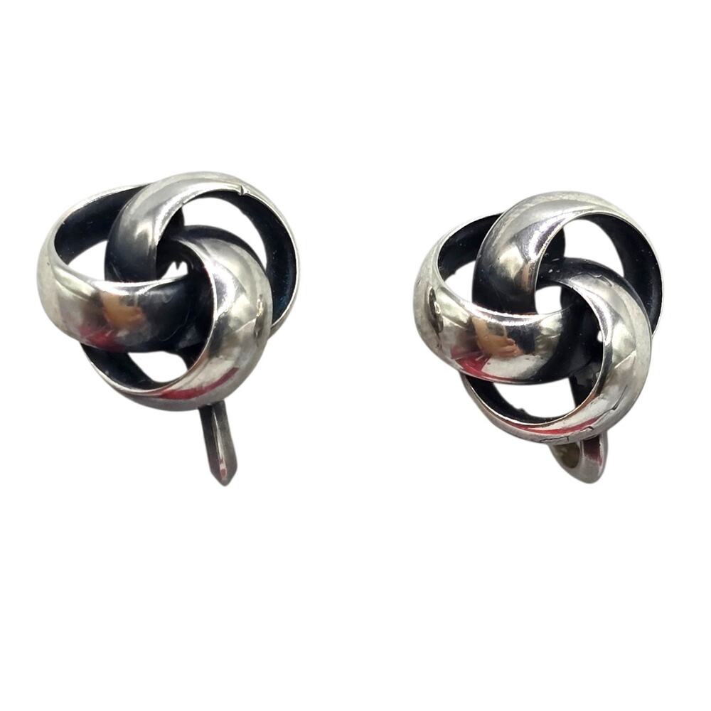 Earrings Vintage Knot Collectible Scandinavian Nordström & Rodosi NORO Rare Find